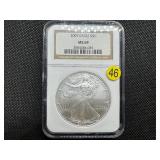 2007 American Silver Eagle NGC MS69 NGC Price Guide is $55