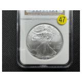 2008 American Silver Eagle NGC MS69 NGC Price Guide is $55