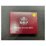 1993-P Mint State Thomas Jefferson Commemorative Silver Dollar in Original U.S. Mint Box