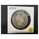 1894-S Silver Barber Half Dollar