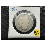 1897 Silver Barber Half Dollar