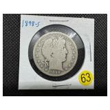 Better Date 1898-S Silver Barber Half Dollar PCGS Price Guide for a G4 is $50