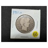 1901-O Silver Barber Half Dollar