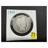 1903 Silver Barber Half Dollar