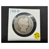 1903-O Silver Barber Half Dollar