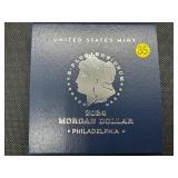 2024 Uncirculated Philadelphia Morgan Dollar in Original Mint Package with COA