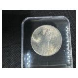 1924 Peace Silver Dollar from Original Roll  in Slab Marked Gem BU When Purchased PQ Coin with Great Luster