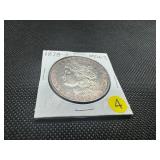 1878-S Morgan Silver Dollar Marked MS63 When Purchased - Nicely Toned!