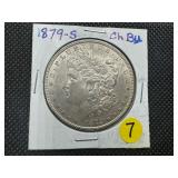 1879-S Morgan Silver Dollar  Marked Choice BU When Purchased