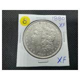 1880 Morgan Silver Dollar  Marked Choice XF When Purchased