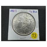 1883  Morgan Silver Dollar Marked Choice BU When Purchased
