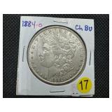 1884-O  Morgan Silver Dollar Marked Choice BU When Purchased