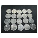 Twenty Bicentennial Fifty Cent Pieces