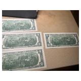 Ten Sequential Two Dollar Bills