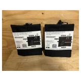 PERFORMANCE TOOL Lot of 2- W88979 3-Bag Sets: Durable Polyester Pouches with Carabiner and Hang Loops for Parts and Accessories Organization