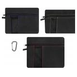 PERFORMANCE TOOL Lot of 2- W88979 3-Bag Sets: Durable Polyester Pouches with Carabiner and Hang Loops for Parts and Accessories Organization