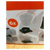 TACTIX Set of 6- Wall Mounted Jars (0730248.24)