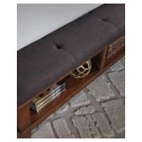 Ashley Furniture Ralene Upholstered Panel Bed B594-57-54-96- Medium Brown Queen