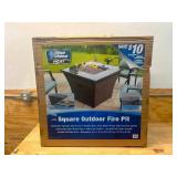 BLUE RHINO 32-in W 50000-BTU Steel Square Propane Gas Fire Pit Table