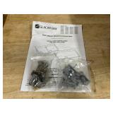 GLACIER BAY Stonehaven 25 in. Drop-In Single Bowl Black Onyx Granite Composite Kitchen Sink with Black Strainer