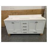 LONDON 72" Double Sink Bathroom Vanity with Top- White