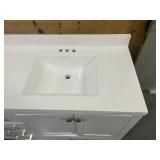 LONDON 72" Double Sink Bathroom Vanity with Top- White