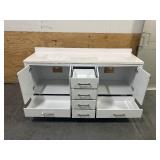 LONDON 72" Double Sink Bathroom Vanity with Top- White