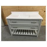 SORRENTO 48" Single Sink Bathroom Vanity with Top- Gray