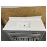 SORRENTO 48" Single Sink Bathroom Vanity with Top- Gray