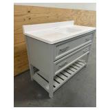 SORRENTO 48" Single Sink Bathroom Vanity with Top- Gray
