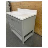 TRENTO 36" Single Sink Bathroom Vanity - Gray