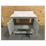 TRENTO 36" Single Sink Bathroom Vanity - Gray