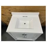 LONDON 30" Single Sink Bathroom Vanity with Top- White