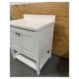 LONDON 30" Single Sink Bathroom Vanity with Top- White