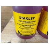 STANLEY Lot of 6 Jugs of- Vehicle Wash and Wax (1 gallon per jug)