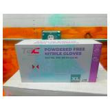 TAC Case of- Powder Free Blue Nitrile Gloves Size XL (1000 gloves)