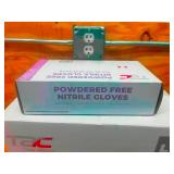 TAC- Case of Powdered Free Nitrile Gloves Size Large (1000 gloves)
