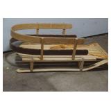 Flexible flyer wood sled