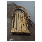 Flexible flyer wood sled