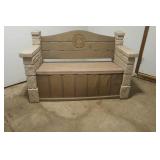 Step two lawn bench and storage