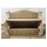 Step two lawn bench and storage