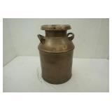Metal milk can, 21" tall