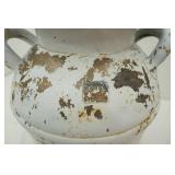 Metal milk can, 21" tall