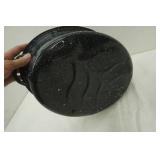 Large roaster and glass cookie jar