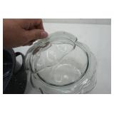 Large roaster and glass cookie jar