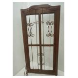 Home decor items, ladder and metal holder