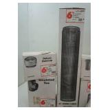 Two black chimney lengths, tee and more