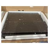 Dinaza Folding Dining Table Drop Leaf Table for Small Spaces with 2 Tier Storage Racks