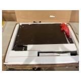 Dinaza Folding Dining Table Drop Leaf Table for Small Spaces with 2 Tier Storage Racks