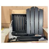 KINGYES Folding Adirondack Chair, HDPE All-Weather Folding Adirondack Chairs